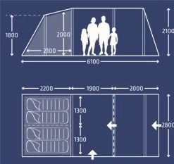 Kampa Hayling 4 Poled Tent Package -Camping Sales Shop 30345 4 af2f26f9 6c1e 446b 9262 f7da171975c3