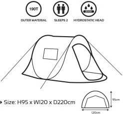 Milestone 2 Person Festival Pop Up Tent -Camping Sales Shop 61eUZw IM4L. AC SL1181