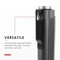 Nebo Big Larry™ 2 -Camping Sales Shop 6737 GRAY PocketClip 01 1800x1800 97f94276 d04a 4d74 89b6 cd673f132b5e