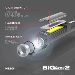 Nebo Big Larry™ 2 -Camping Sales Shop 6737 GRAY Exploded View 01 1800x1800 fbb57838 dc76 4b4f a77a a5f735e2d670
