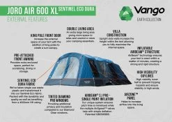 Vango Joro Air 600XL Sentinel Eco Dura Tent -Camping Sales Shop Joro Air 600XL SED small