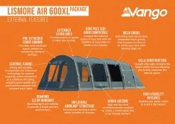 Vango Lismore Air 600XL Tent Package 19 Vango Lismore Air 600XL Tent Package -Camping Sales Shop Lismore Air 600XL Package