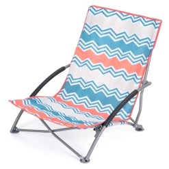 Yello Zig Zag Low Beach Chair -Camping Sales Shop OL0191 low beach chair zigzag