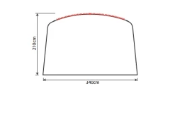 Outdoor Revolution Airedale 5.0s Sun Canopy -Camping Sales Shop airedale 5s sun canopy drawing 3