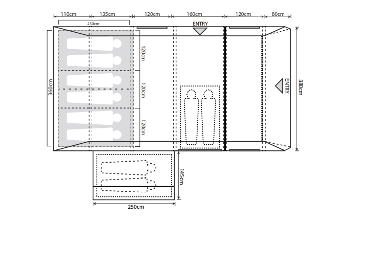 Outdoor Revolution Airedale 6SE Tent 11 Outdoor Revolution Airedale 6SE Tent - Image 9