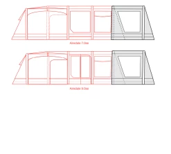 Outdoor Revolution Airedale 7SE And 9SE Front Porch Extension -Camping Sales Shop airedale 7se 9se front porch extension floorplan 3