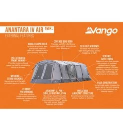 Vango Anantara IV Air 450XL Tent -Camping Sales Shop anantara iv air 450xl 3