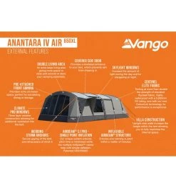 Vango Anantara IV Air 650XL Tent -Camping Sales Shop anantara iv air 650xl 3