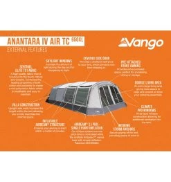 Vango Anantara IV Air TC 650XL Tent 15 Vango Anantara IV Air TC 650XL Tent -Camping Sales Shop anantara iv air tc 650xl 3