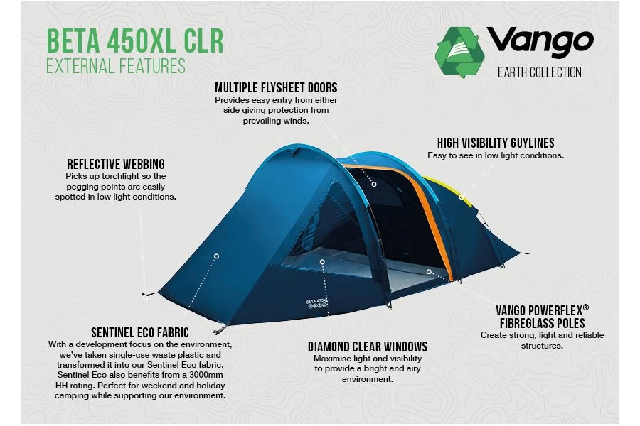 Vango Beta 450XL CLR XL Tent 5 Vango Beta 450XL CLR XL Tent - Image 3