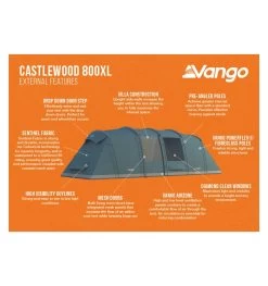 Vango Castlewood 800XL Tent Package 9 Vango Castlewood 800XL Tent Package -Camping Sales Shop castlewood 800xl package 2