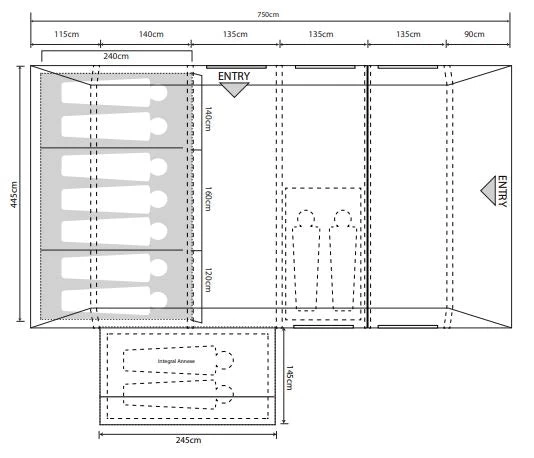Outdoor Revolution Camp Star 700 SE Air Tent 16 Outdoor Revolution Camp Star 700 SE Air Tent - Image 14