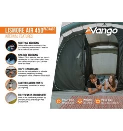 Vango Lismore Air 450 Tent Package -Camping Sales Shop lismore air 450 package 4