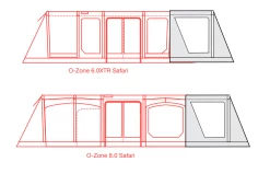 Outdoor Revolution O-zone Safari Front Porch Extension -Camping Sales Shop safari extension floorplans 2