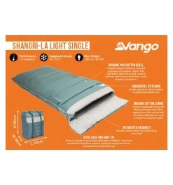 Vango Shangri-La Single Sleeping Bag -Camping Sales Shop shangri la light single 3