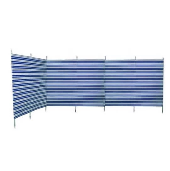 Blue Diamond Traditional 5 Pole Navy Stripe Windbreak 3 Blue Diamond Traditional 5 Pole Navy Stripe Windbreak